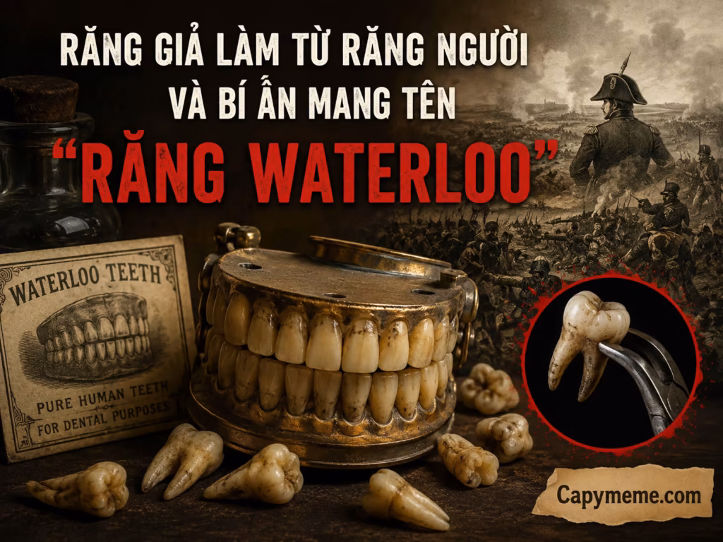 Răng giả làm từ răng người, trận waterloo đẫm máu