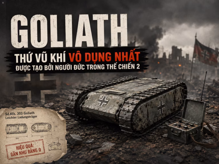 Mìn di động Goliath, món vũ khí vô dụng nhất của người Đức trong thế chiến thứ 2