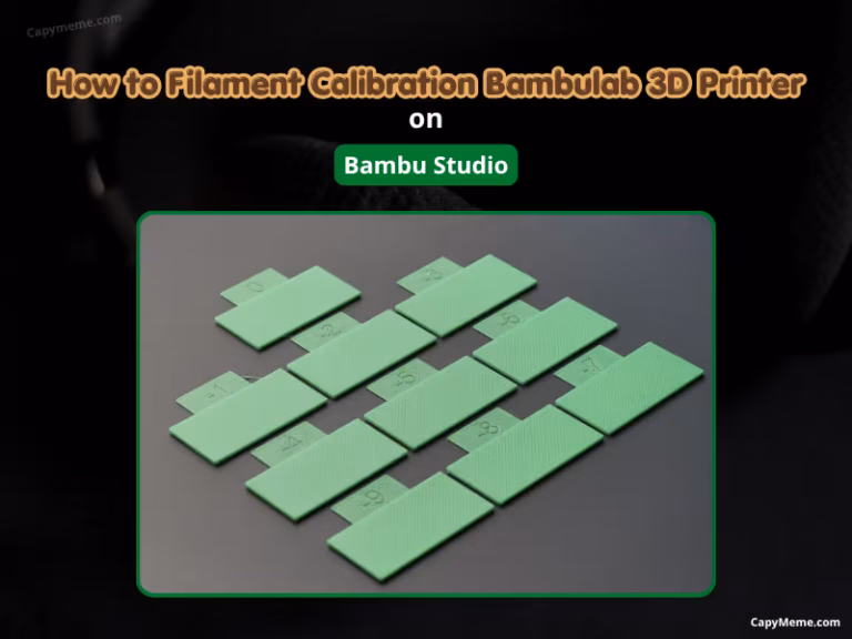 Hướng dẫn hiệu chuẩn nhựa in 3D trên Bambu Studio - Filament-Calibration on Bambu Studio